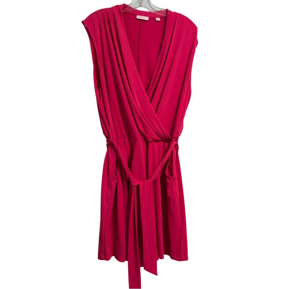New York & Company Fuchsia Sleeveless Jumpsuit